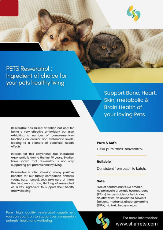 Resveratrol 250mg supplements for Pets - Sharrets Nutritions LLP