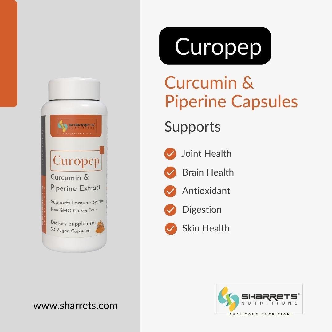 Curcumin piperine capsules - Sharrets Nutritions LLP