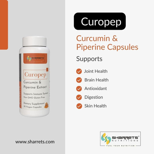 Curcumin piperine capsules - Sharrets Nutritions LLP