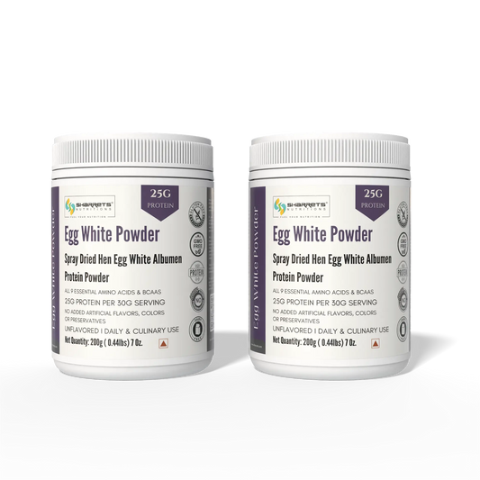 Sharrets Egg White Protein Powder Unflavored 200g Pack of 2 – Egg White Albumen Protein Powder