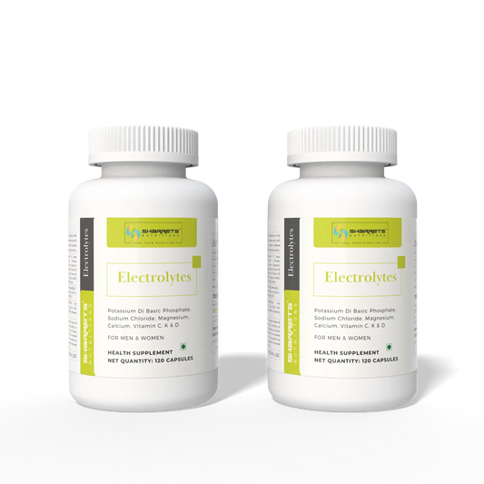 Sharrets Electrolytes Capsules with Potassium Sodium Magnesium Calcium Vitamin C K2 D3 – 2x 120 Capsules