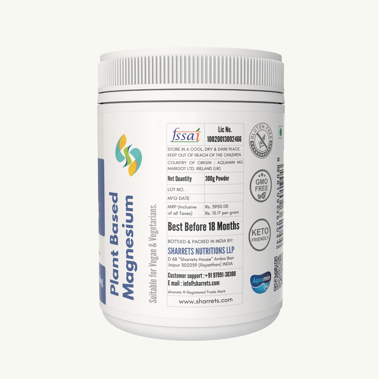 Aquamin Mg - Magnesium Natural Marine Powder - Sharrets