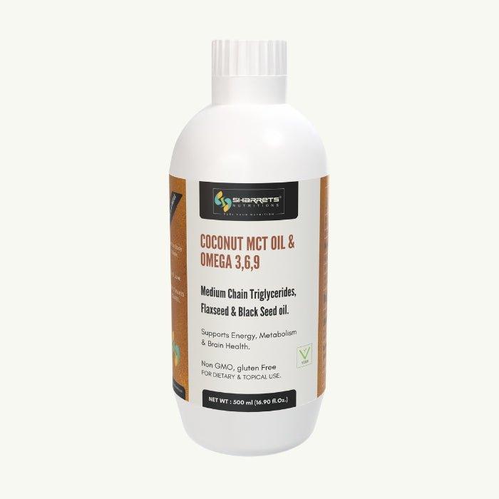 Coconut MCT Oil with Omega 3,6,9 - Sharrets Nutritions LLP