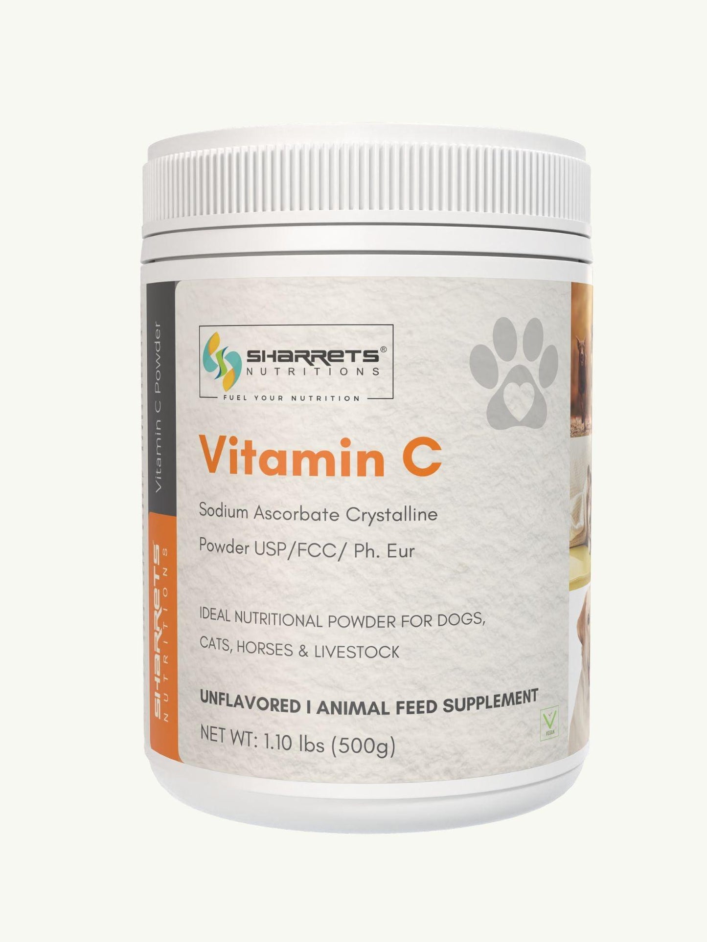 Sodium Ascorbate Non Acidic Vitamin C for Pets - Sharrets Nutritions LLP