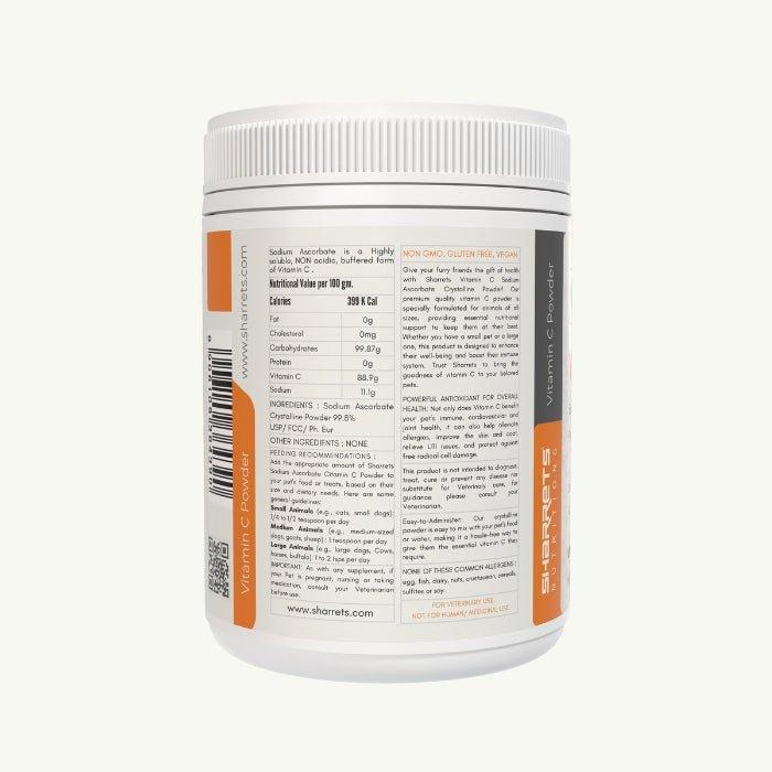 Sodium Ascorbate Non Acidic Vitamin C for Pets - Sharrets Nutritions LLP