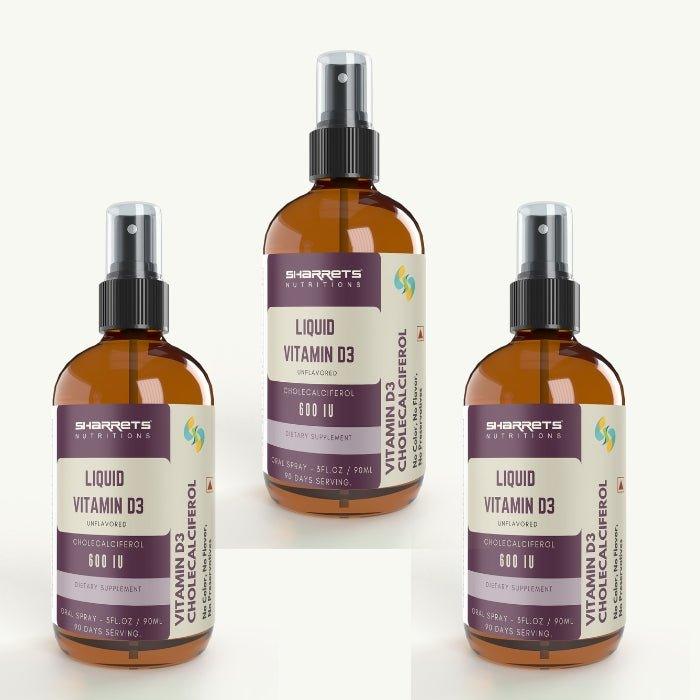 Liquid vitamin d3 (cholecalciferol) 3fl Oz - Sharrets Nutritions LLP