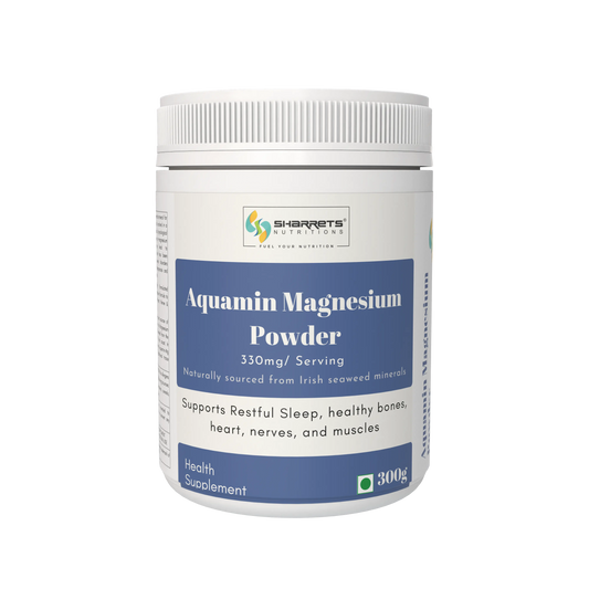 Aquamin Marine Magnesium Powder 300g by Sharrets Nutritions natural marine magnesium supplement for bones muscles and heart health