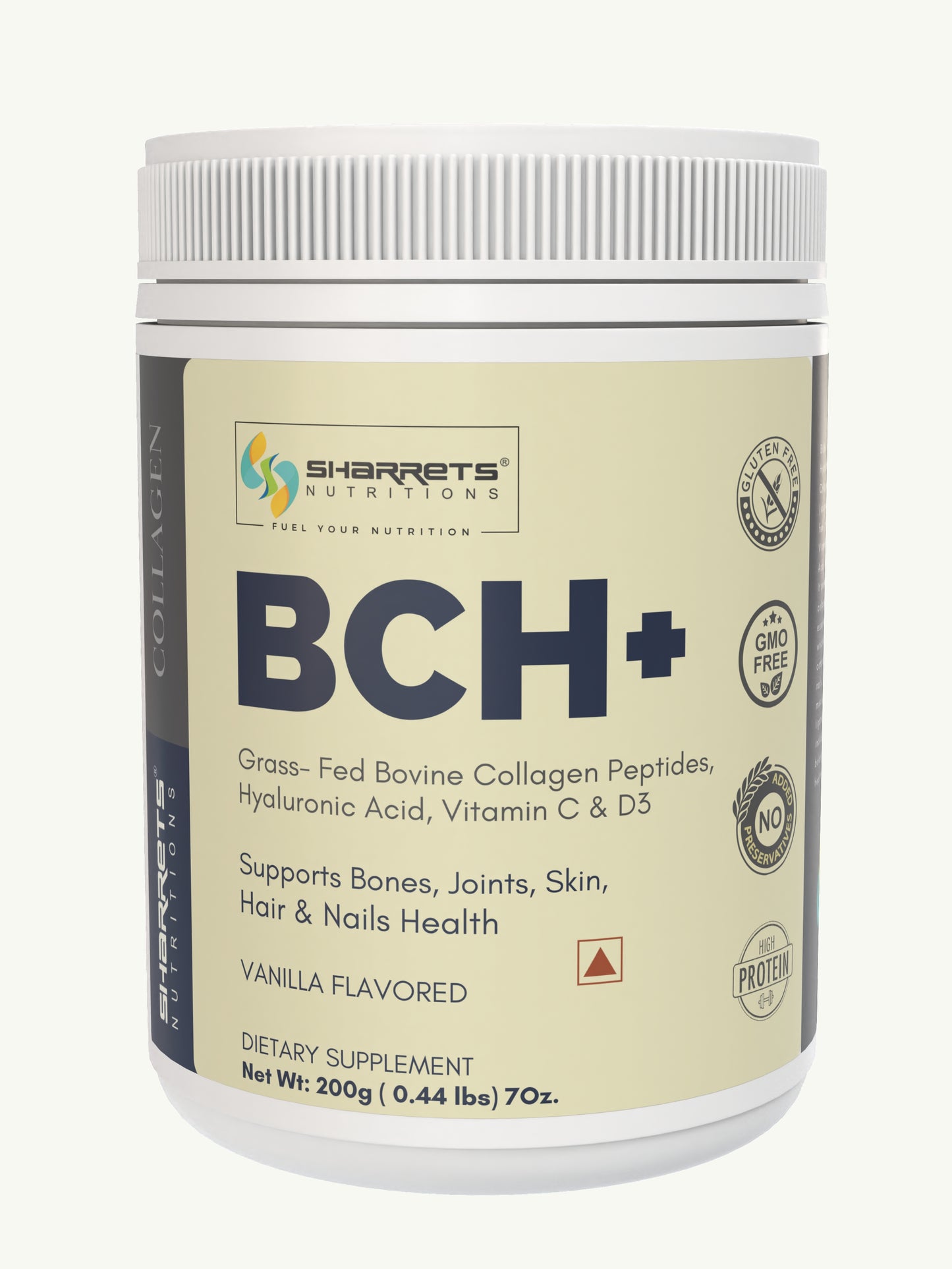 BCH+ Hydrolyzed Bovine Collagen Peptides - Sharrets Nutritions