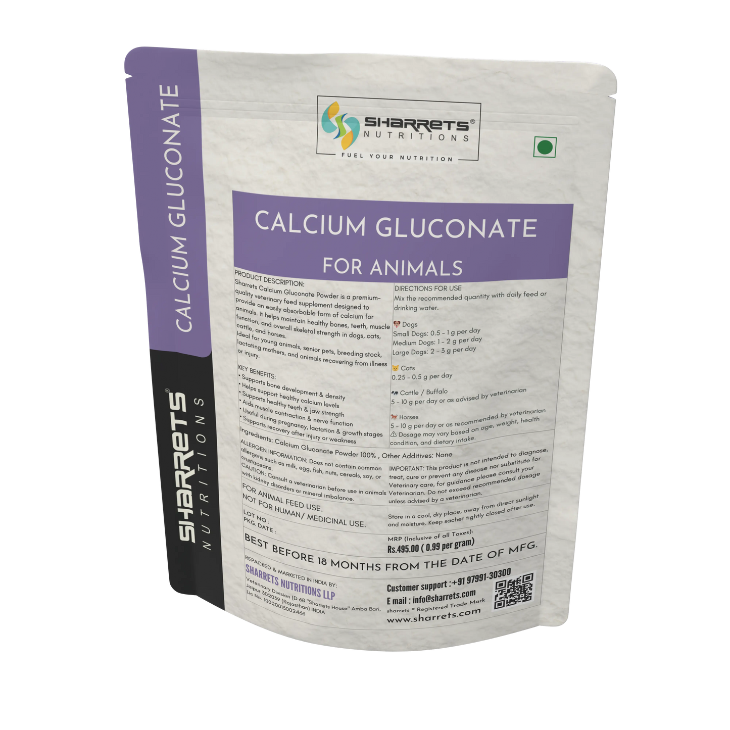 Calcium Gluconate Powder For Animals