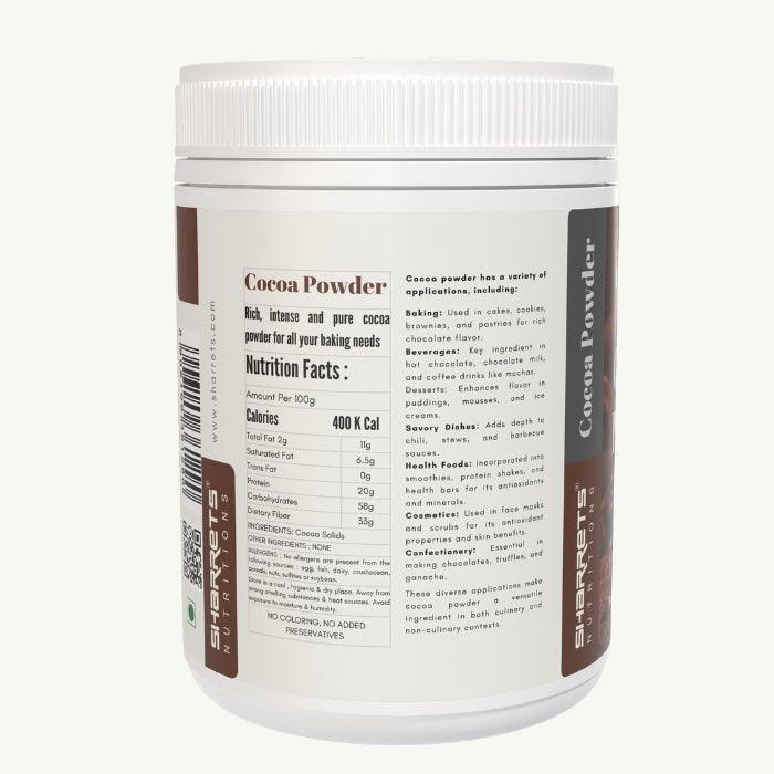 Cocoa Powder Unsweetened - Sharrets Nutritions LLP