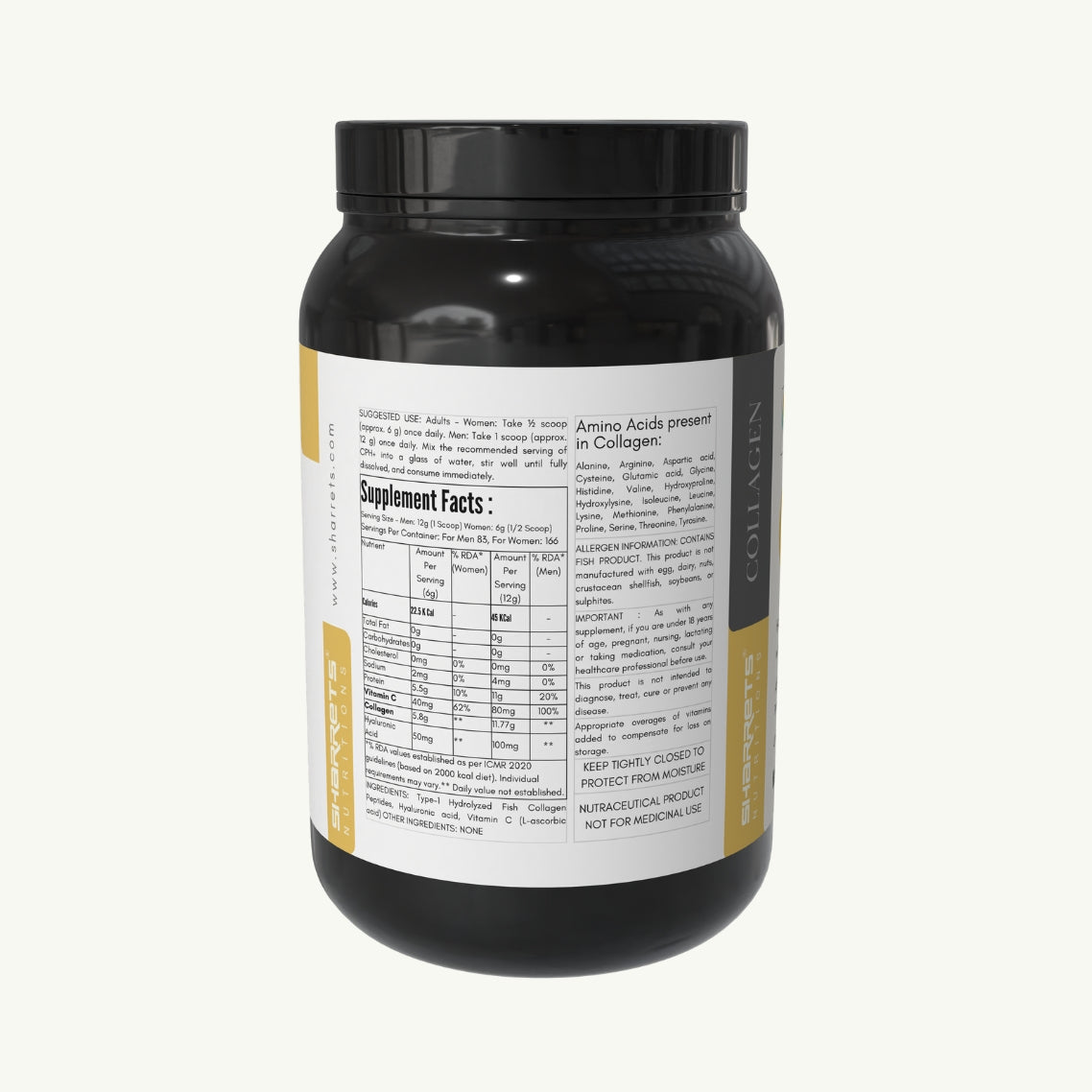 Sharrets CPH+ Fish Collagen Supplement
Best collagen powders in india