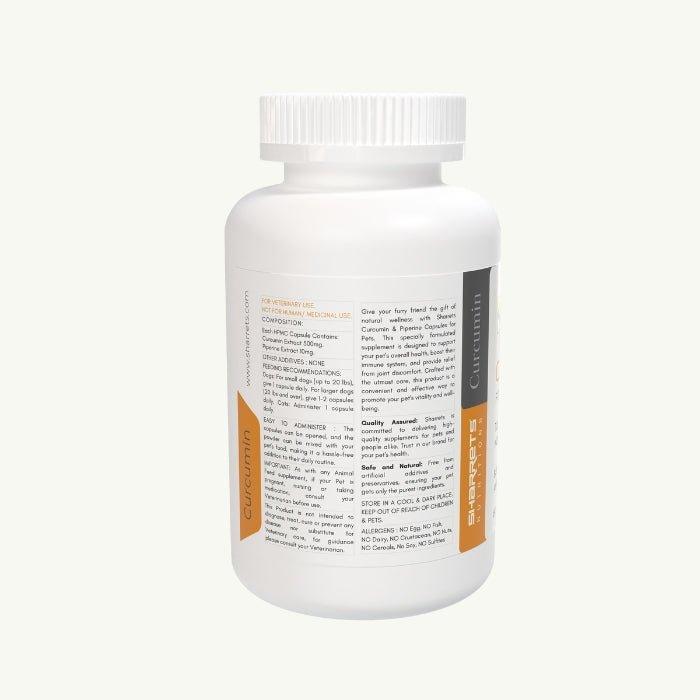 Curcumin Piperine Capsules Pets - Sharrets Nutritions LLP
