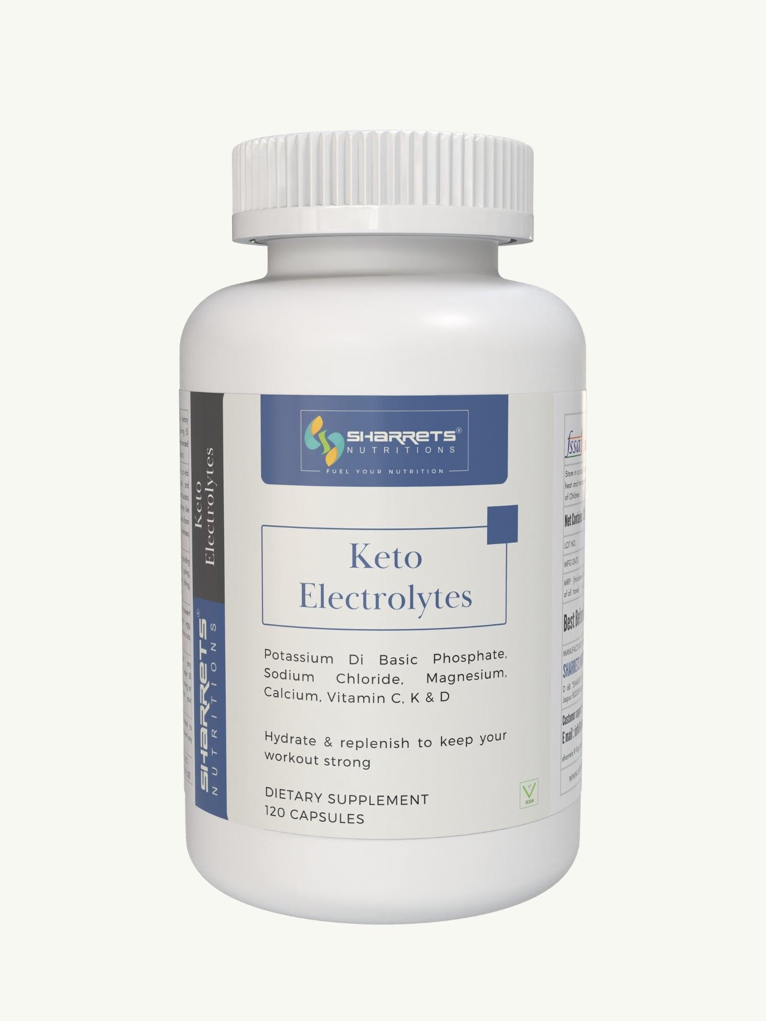 Keto Electrolytes supplement capsules - Sharrets Nutritions LLP