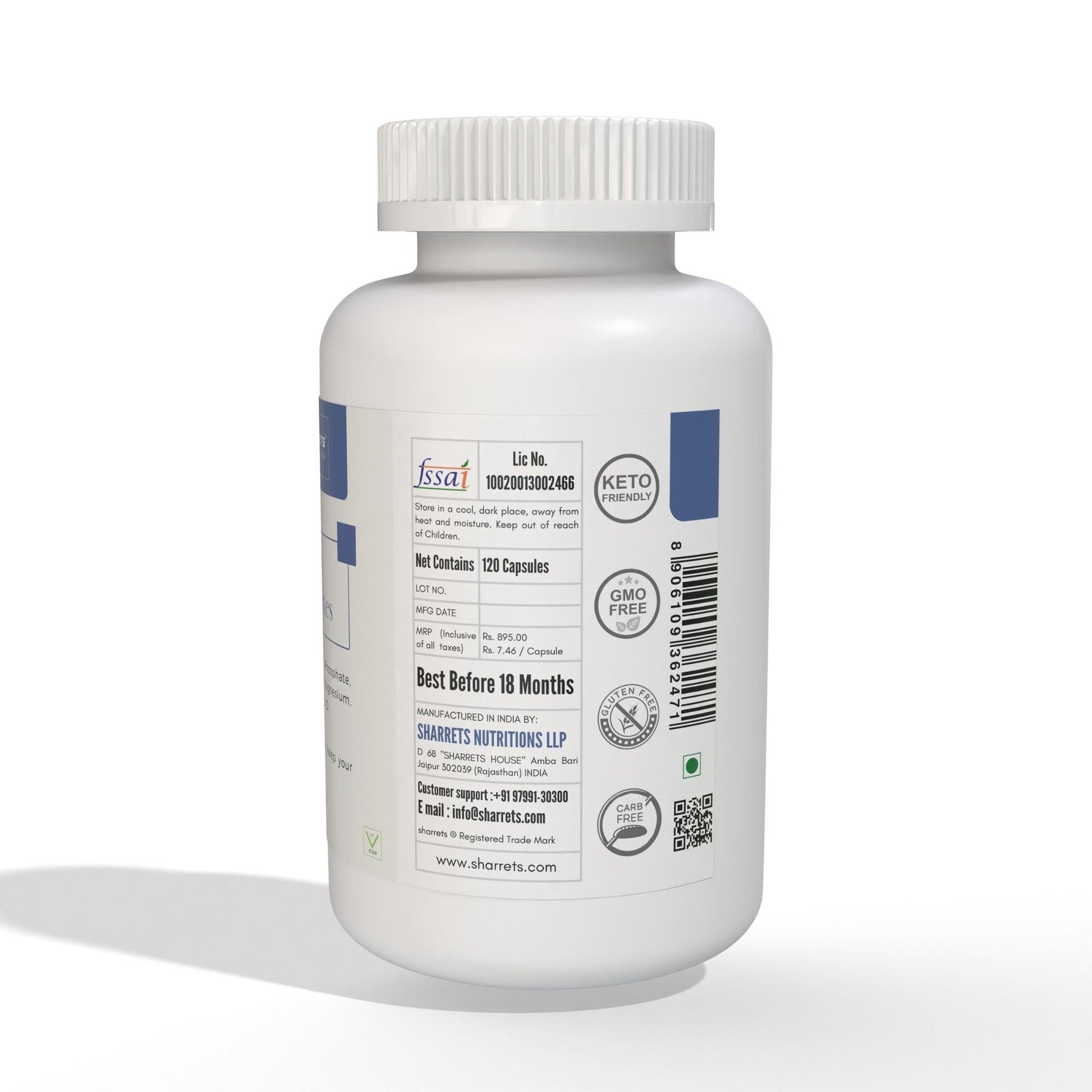 Keto Electrolytes supplement capsules - Sharrets Nutritions LLP