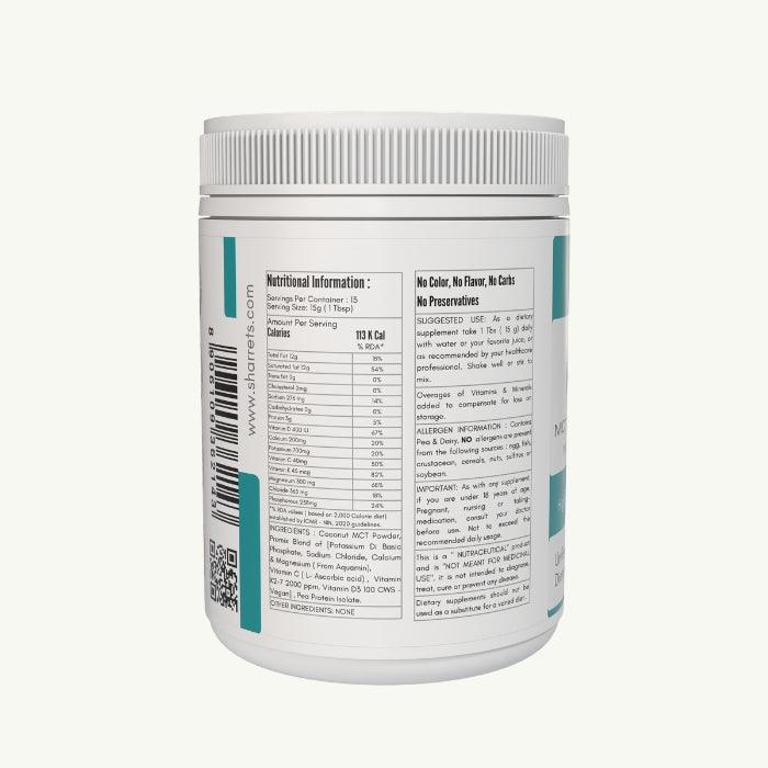 Keto Smart - MCT, Protein & Electrolytes - Sharrets Nutritions LLP