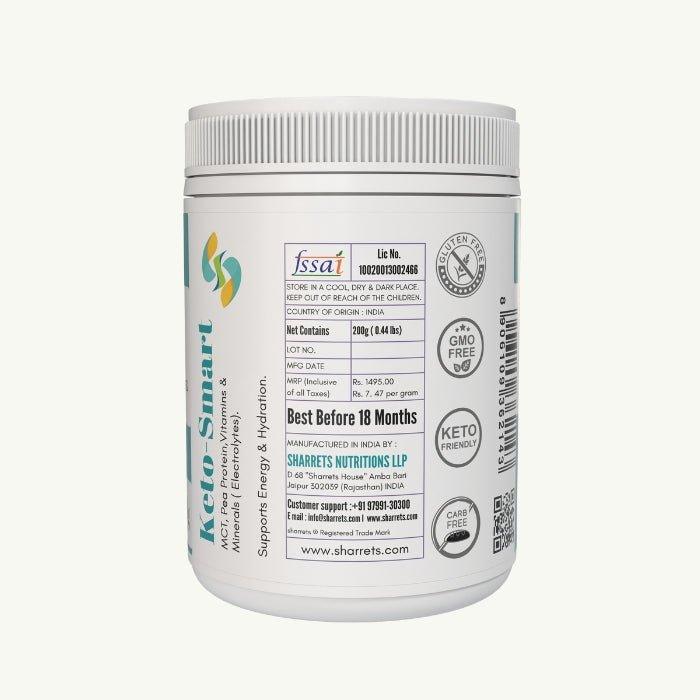 Keto Smart - MCT, Protein & Electrolytes - Sharrets Nutritions LLP