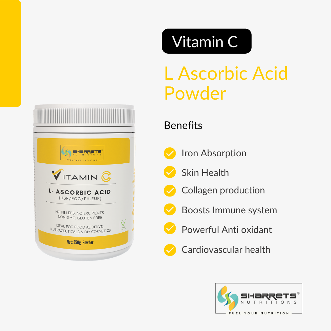 L ascorbic acid vitamin c powder - sharrets nutritions