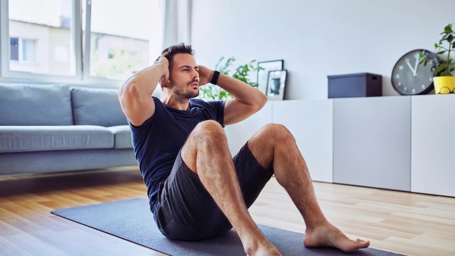 Man Exercising after taking sharrets nutritions supplements