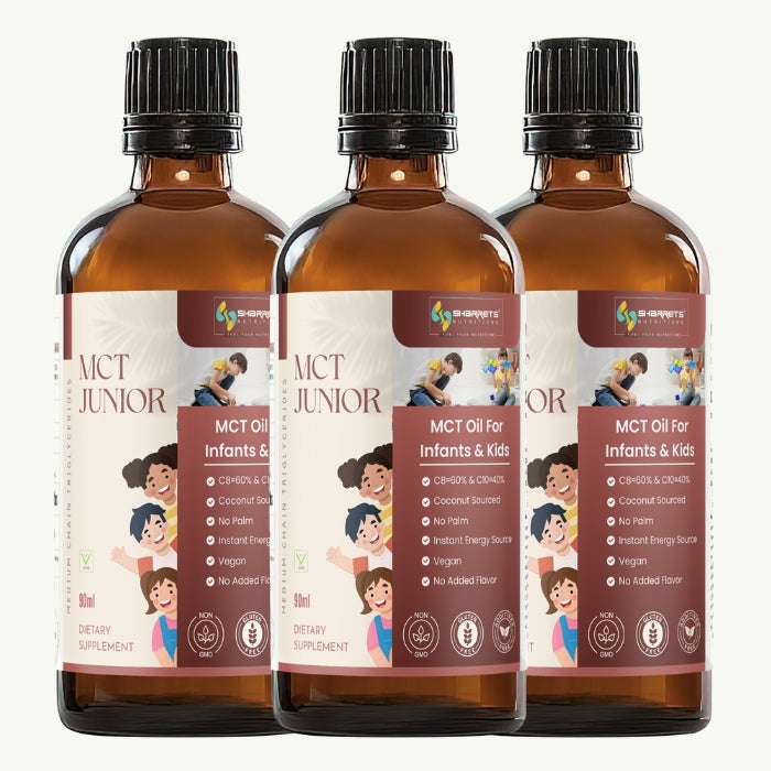 Sharrets MCT Junior – Premium Coconut MCT Oil for Kids and Infants, 90ml