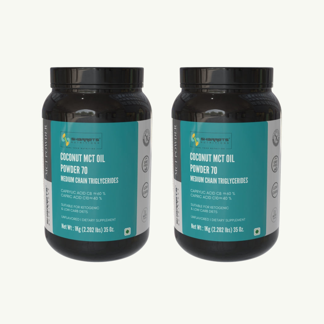 Coconut MCT Oil Powder 70% – Keto, Non-GMO, Vegan | Sharrets