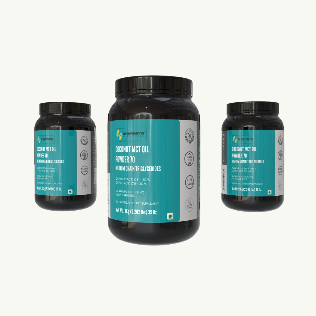 Coconut MCT Oil Powder 70% – Keto, Non-GMO, Vegan | Sharrets