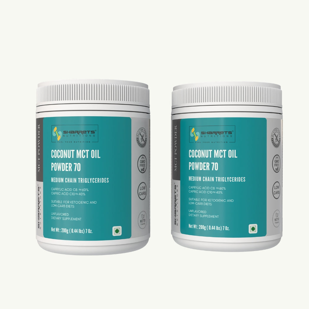 Coconut MCT Oil Powder 70% – Keto, Non-GMO, Vegan | Sharrets