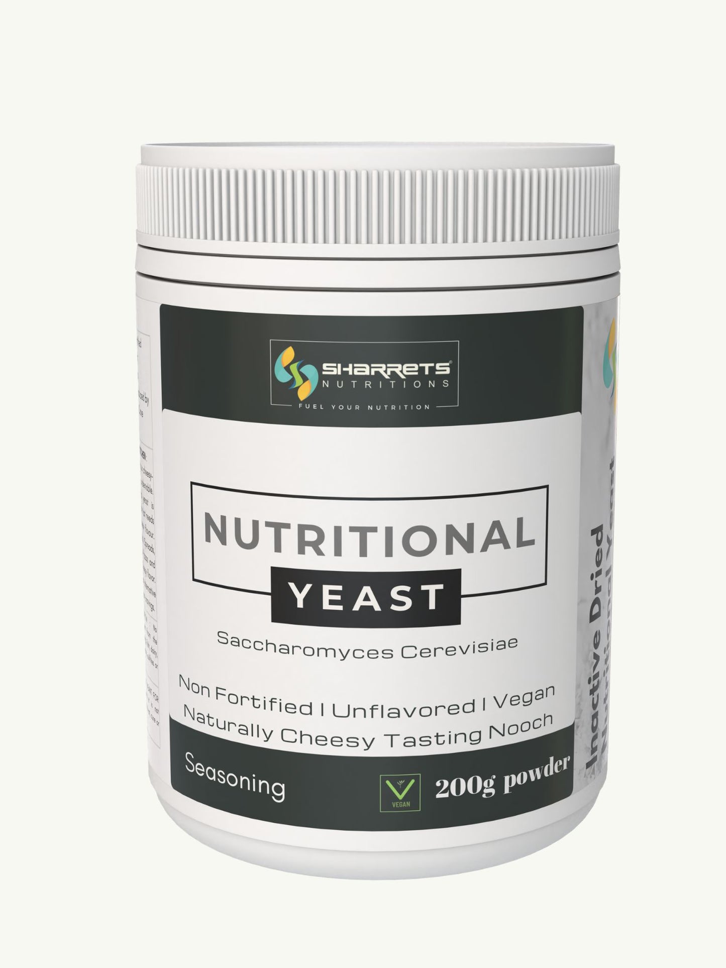 unfortified nutritional yeast powder 200g - sharrets nutritions