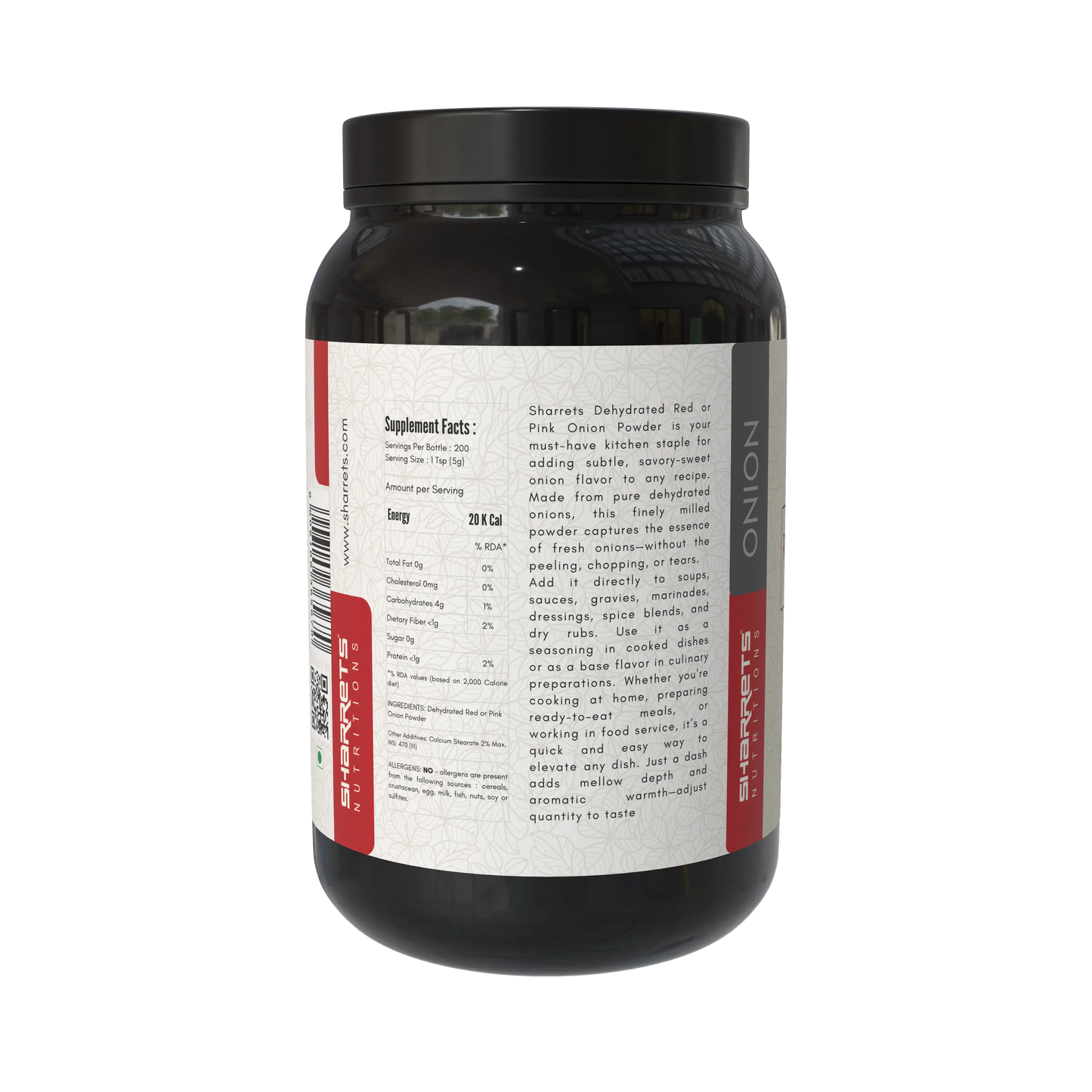 Pure Dehydrated Red Onion Powder (Allium Cepa) – Natural Onion Powder 200g & 1Kg