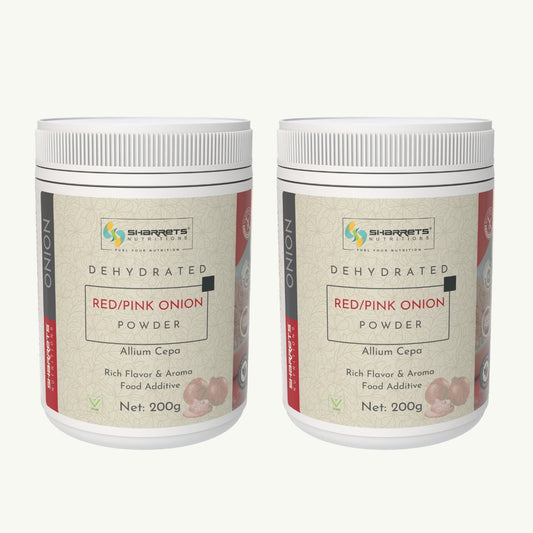 Dehydrated Red or Pink Onion Powder- 200g x 2 - sharrets nutritions