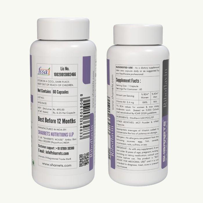 Vitamin B2 Riboflavin Supplements - Sharrets Nutritions LLP