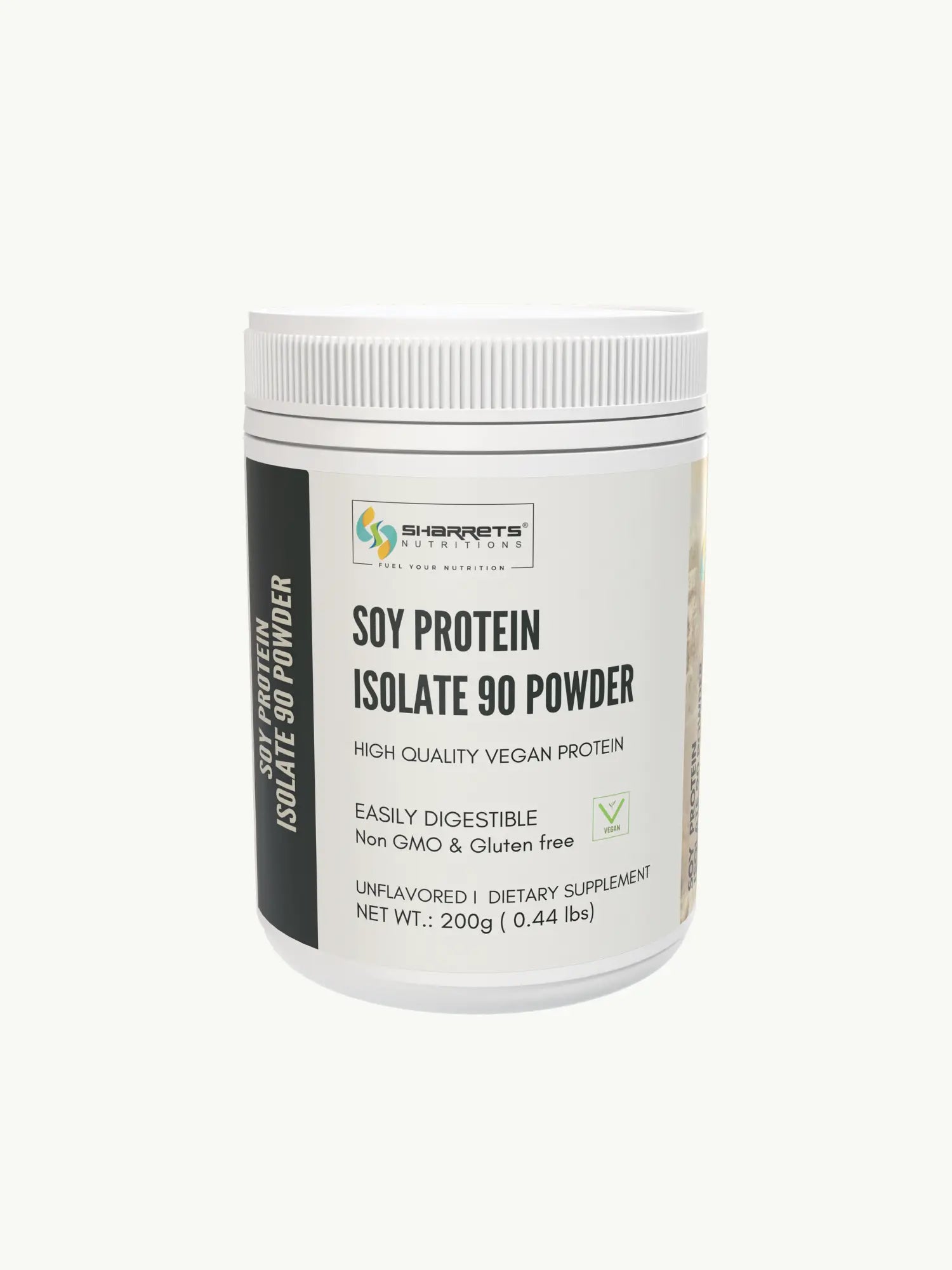 Sharrets Soy Protein Isolate Powder-Premium Plant Based Protein Supplement