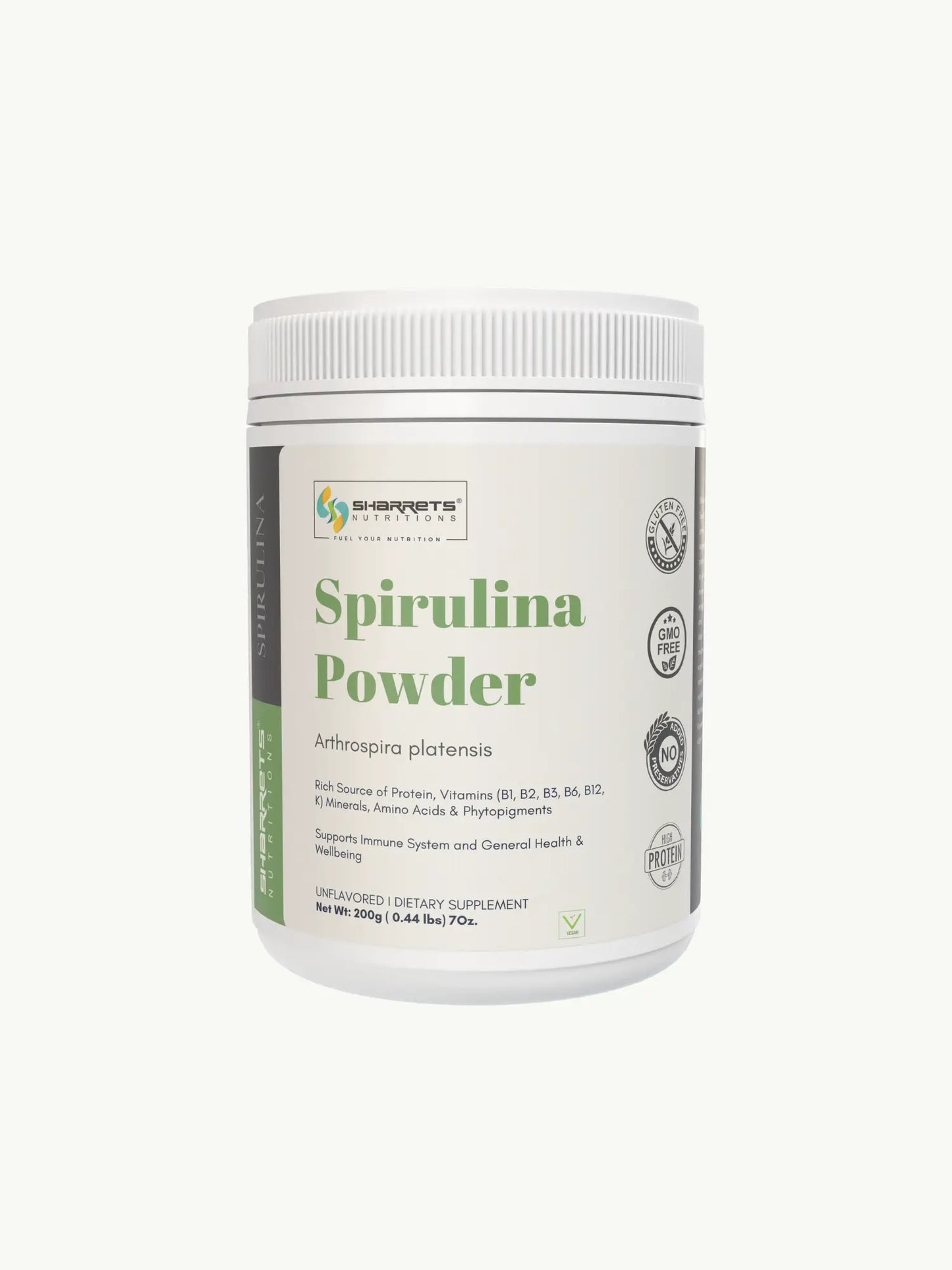 Sharrets Spirulina Powder Supplement - Nature's Nutrient-Rich Superfood