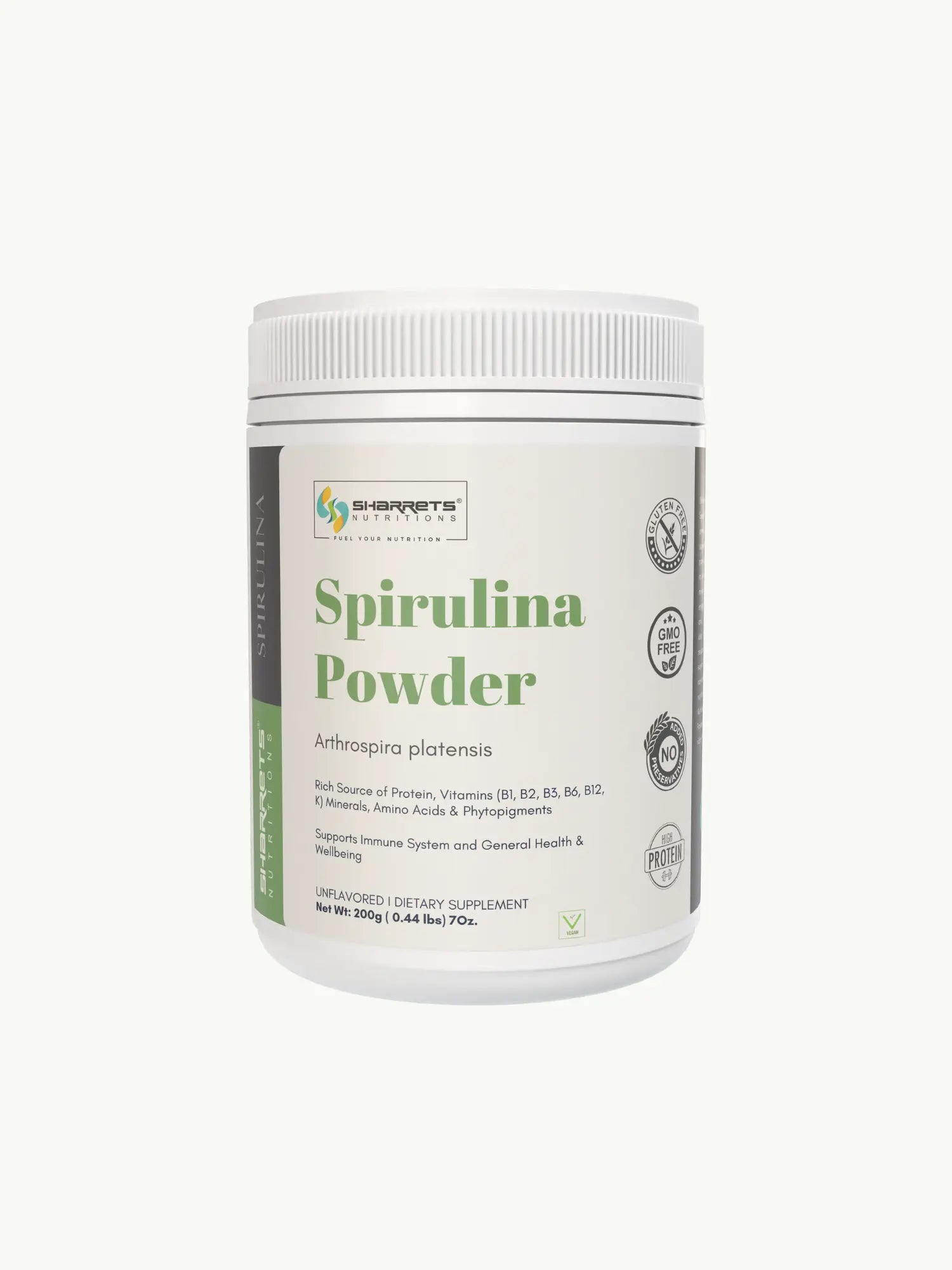 Sharrets Spirulina Powder Supplement - Nature's Nutrient-Rich Superfood