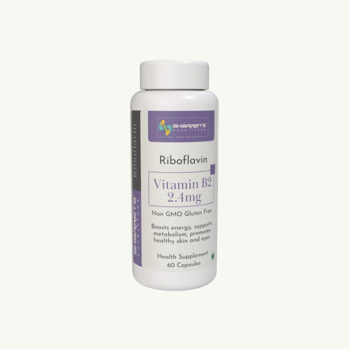 Vitamin B2 Capsules - Sharrets Nutritions
