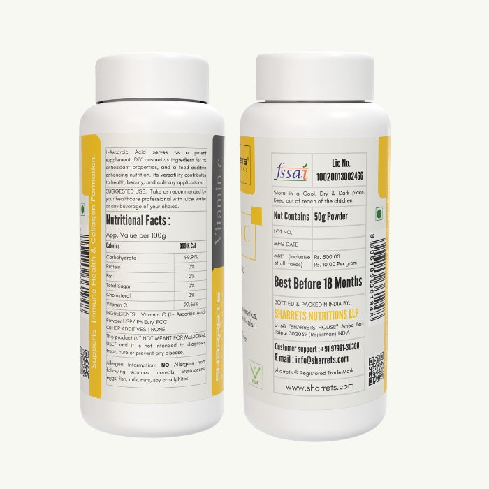 L ascorbic acid vitamin c powder