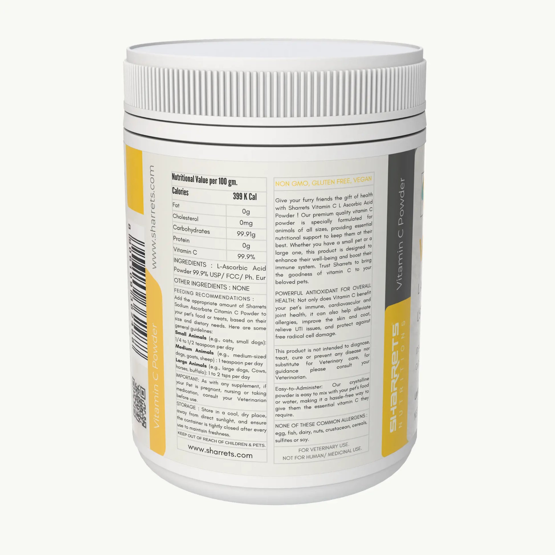 Vitamin C L ascorbic acid for Pets