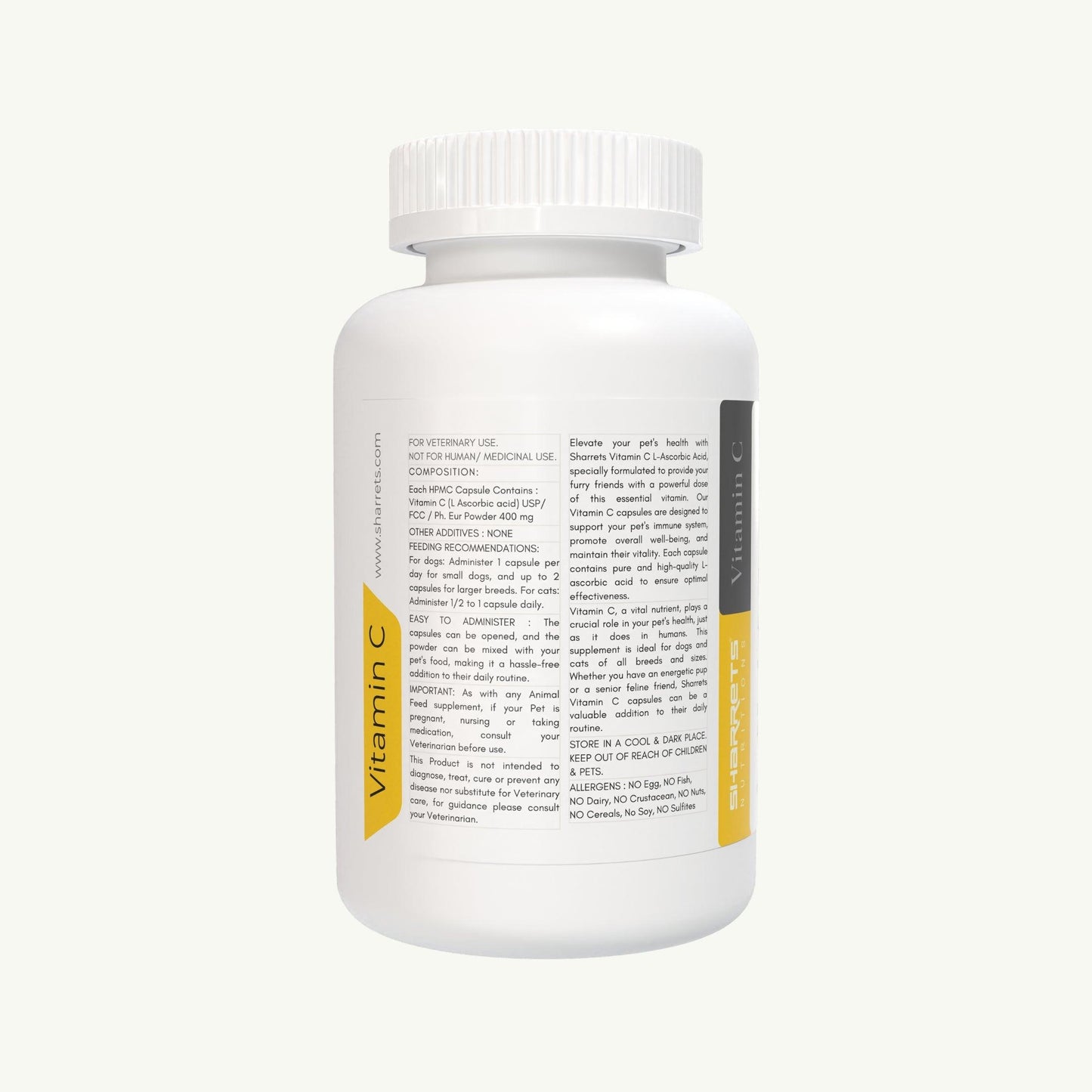 Vitamin C L Ascorbic Acid For Pets - sharrets Nutritions LLP