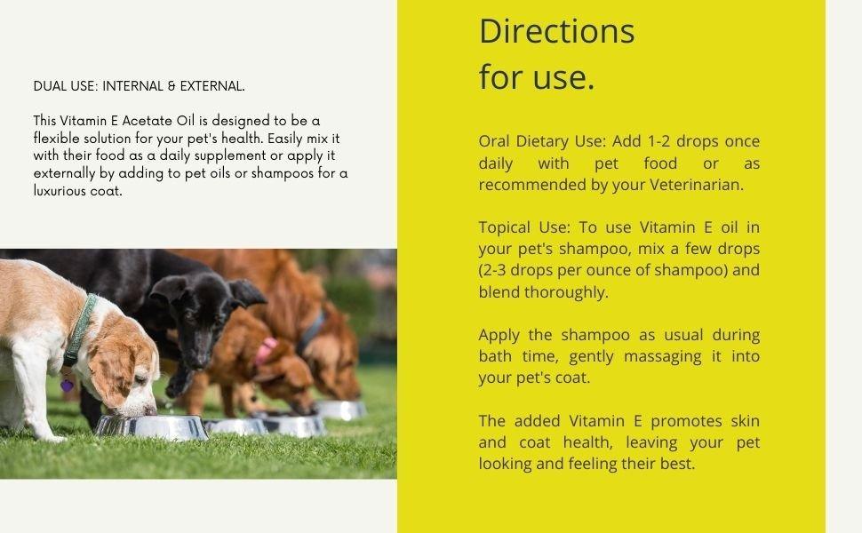 Vitamin E Acetate Oil for Pets - Sharrets Nutritions LLP