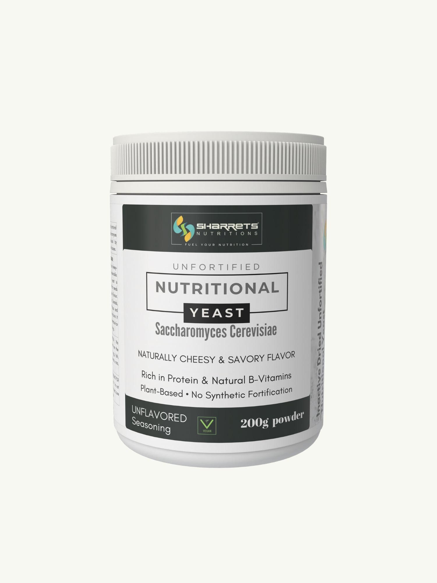 Sharrets Unfortified Nutritional Yeast Vegan Powder - Nooch For Vegans