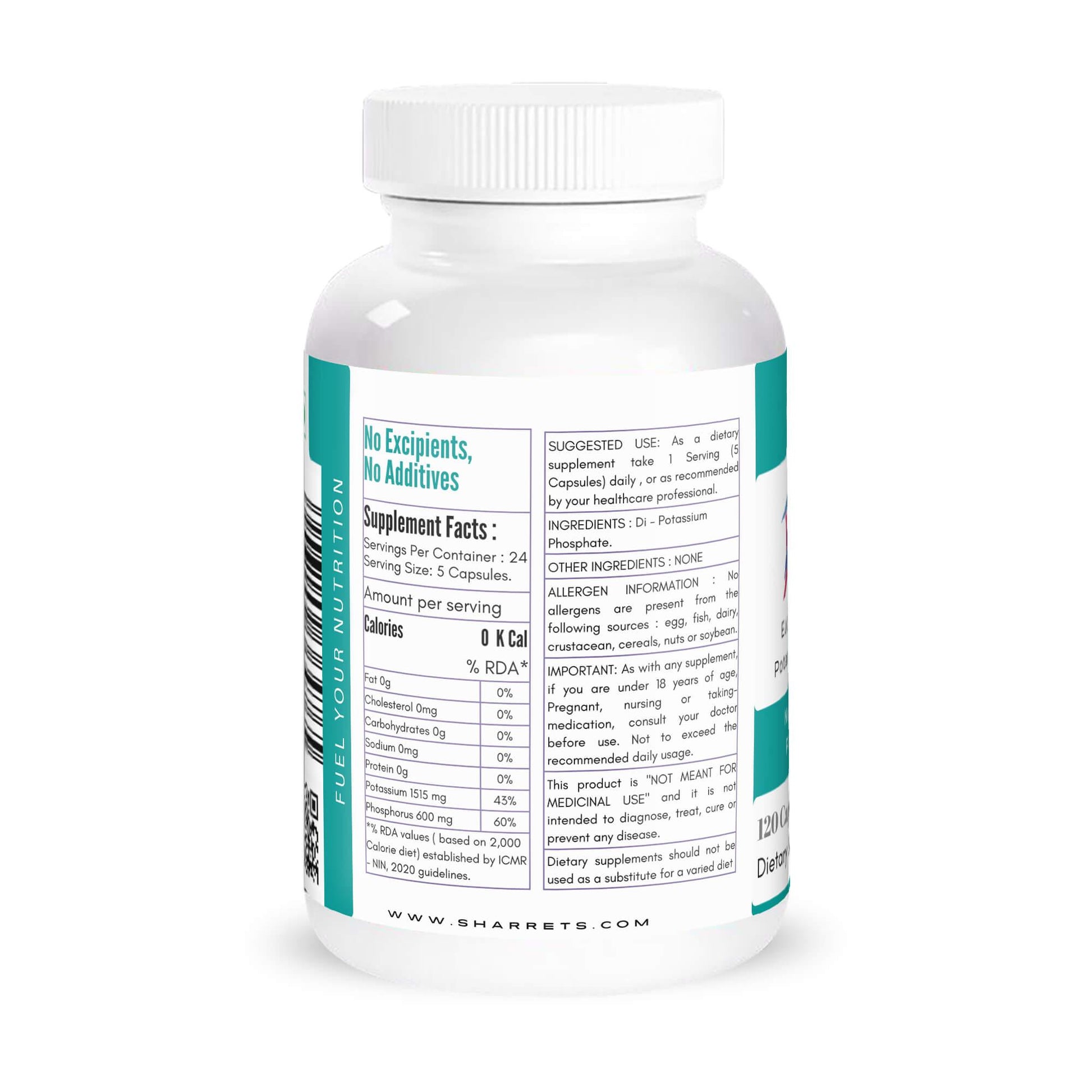 Potassium Phosphate Di basic Capsules - Sharrets Nutritions LLP