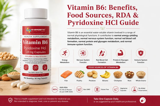 Vitamin B6: Benefits, Food Sources, RDA & Pyridoxine HCl Guide