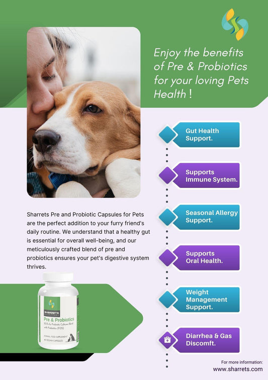 Pre and Probiotic Capsules for Pets - Sharrets Nutritions LLP