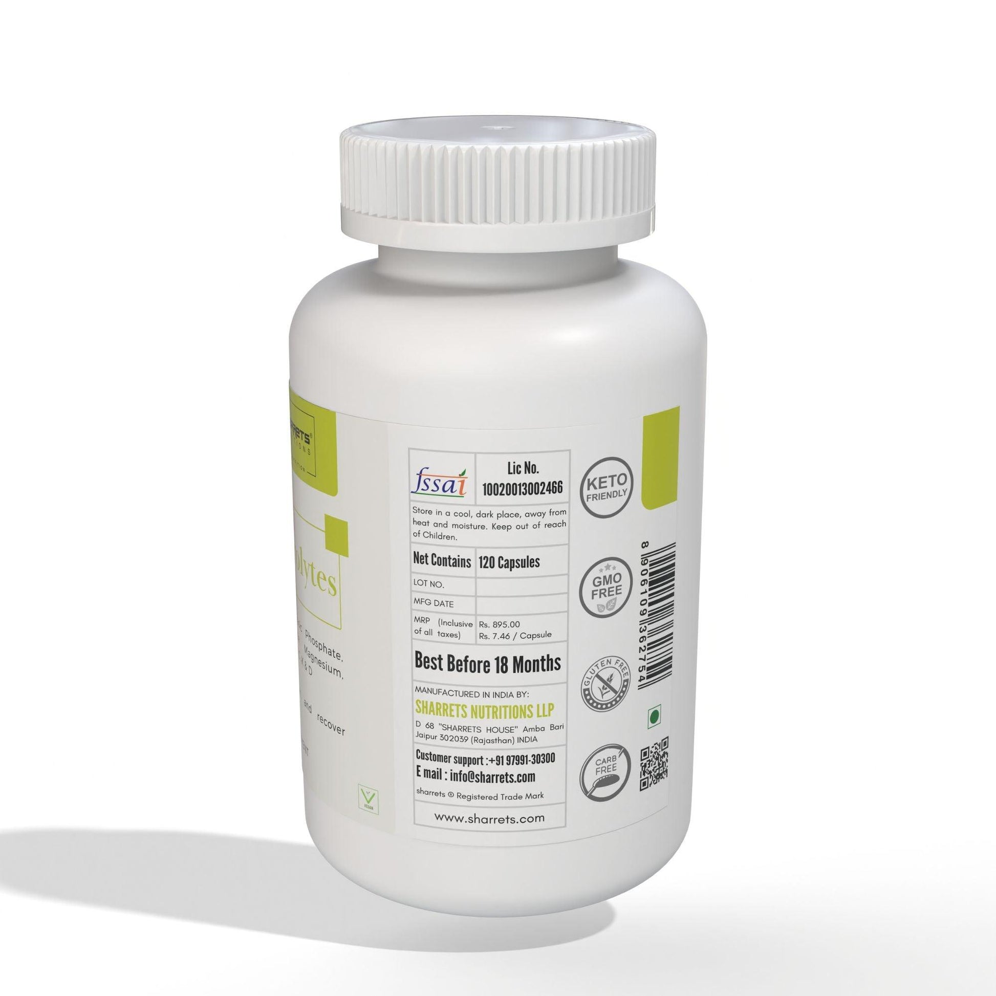 Electrolytes Supplement Capsules - Sharrets Nutritions LLP