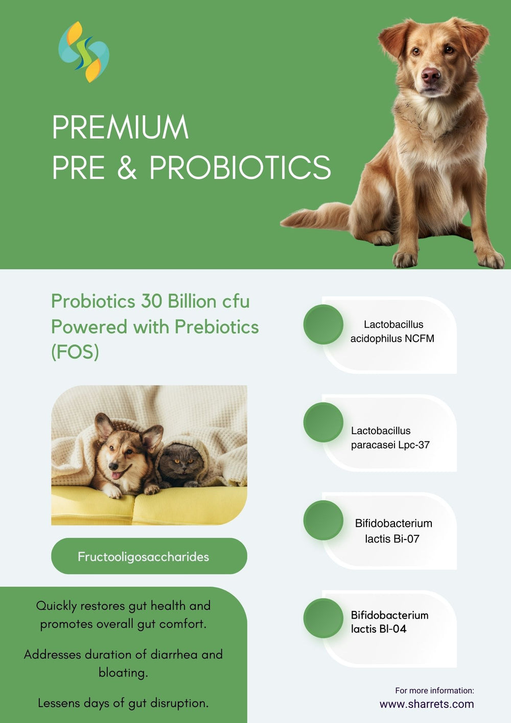 Pre and Probiotic Capsules for Pets