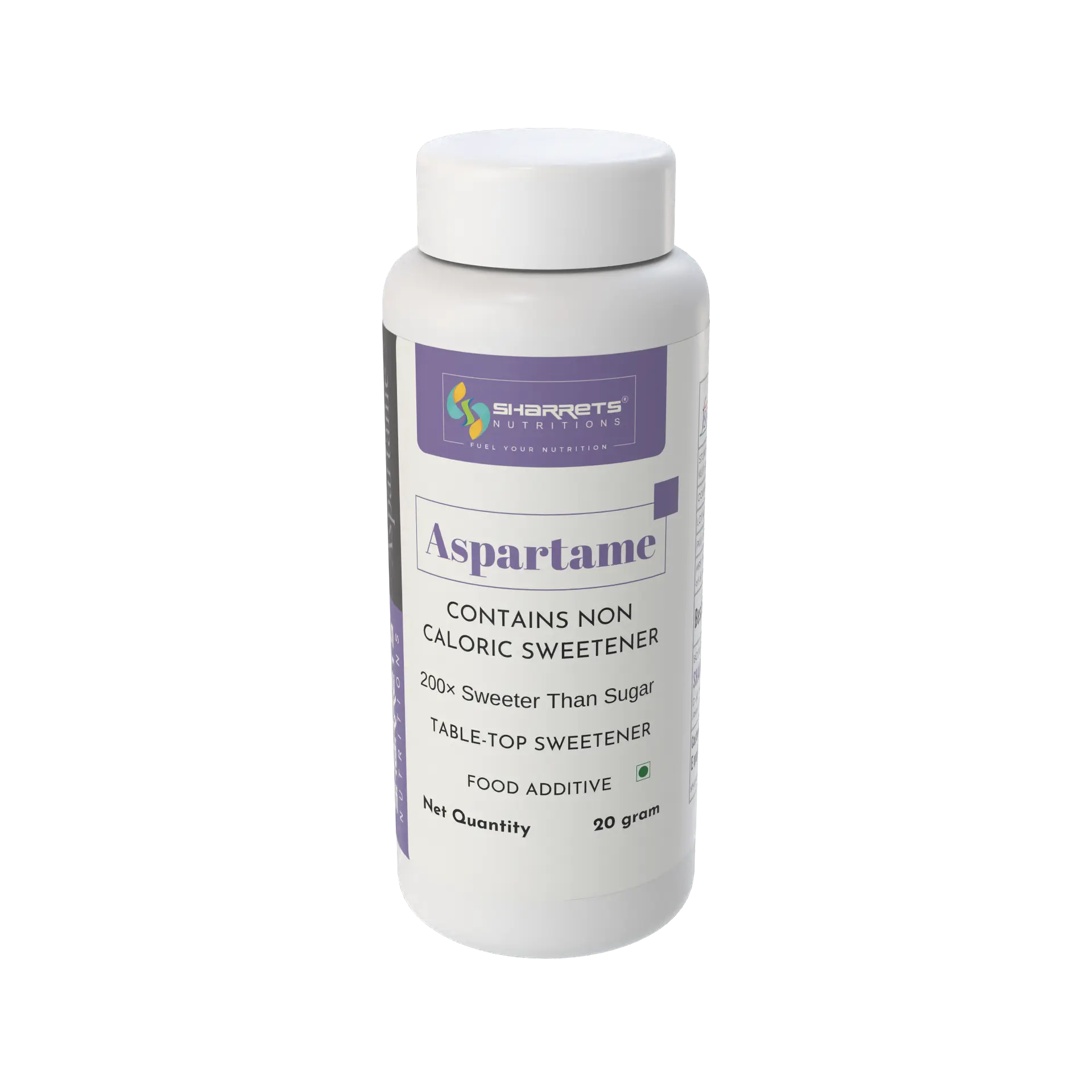 Aspartame sugar substitute table top sweetener