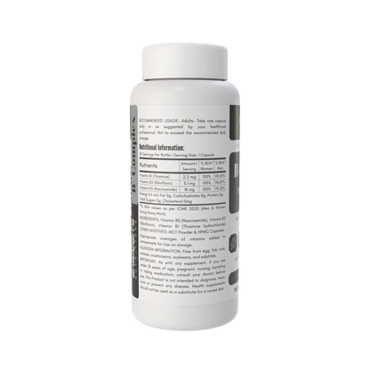 B-Complex Vitamin B1 B2 B3 Capsules for Energy & Nerve Support | Sharrets Nutritions