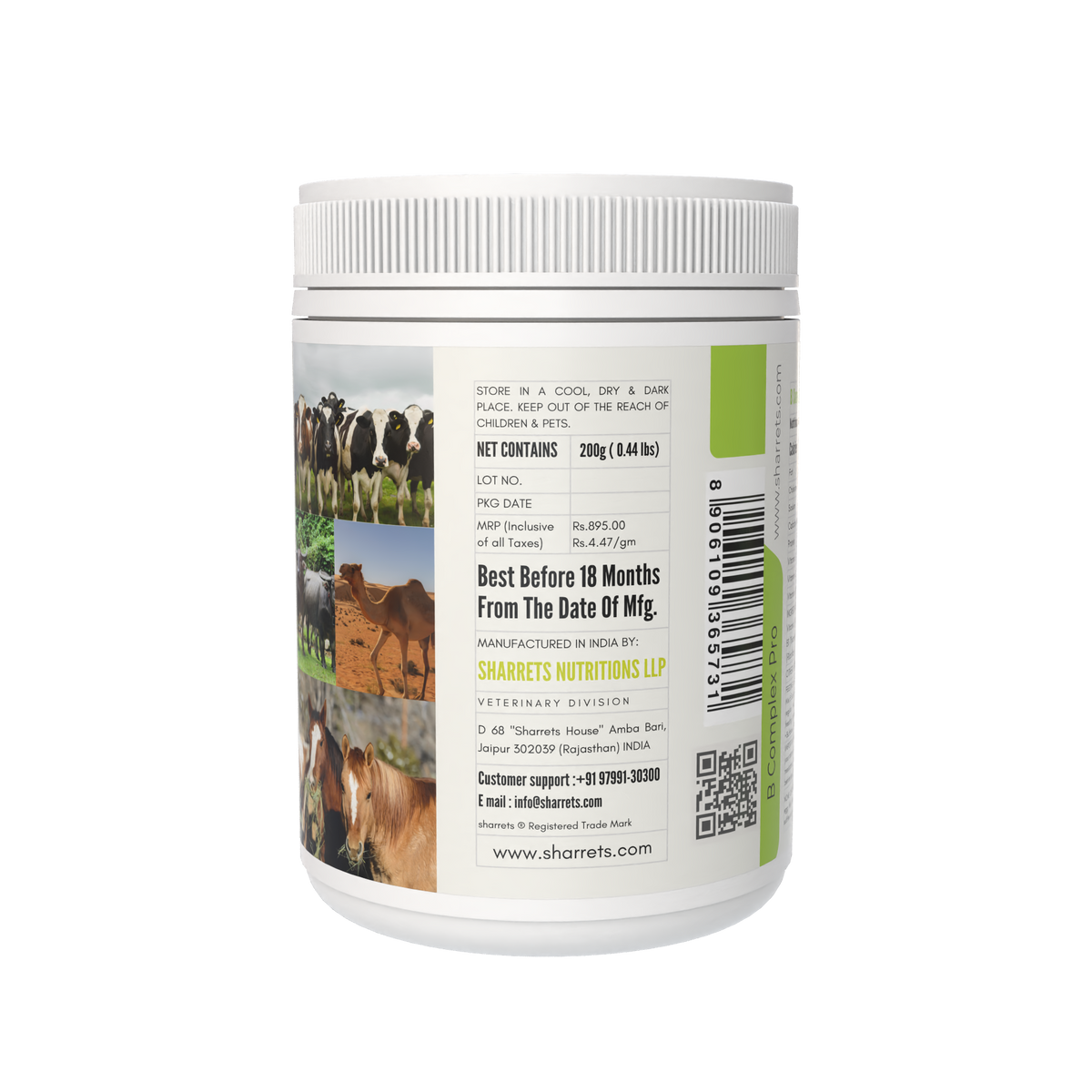 B Complex Pro Powder for Cows, Buffaloes, Horses & Camels
