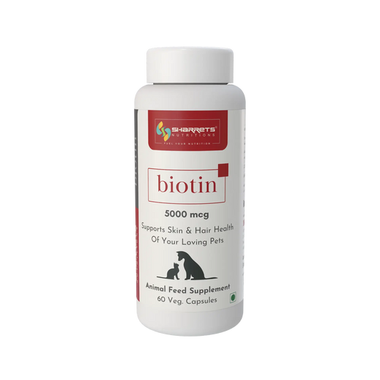 Sharrets Biotin Supplement for Dogs & Cats – Skin, Coat & Nail Support