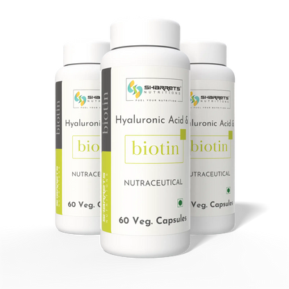 Biotin Supplement Capsules with Hyaluronic Acid