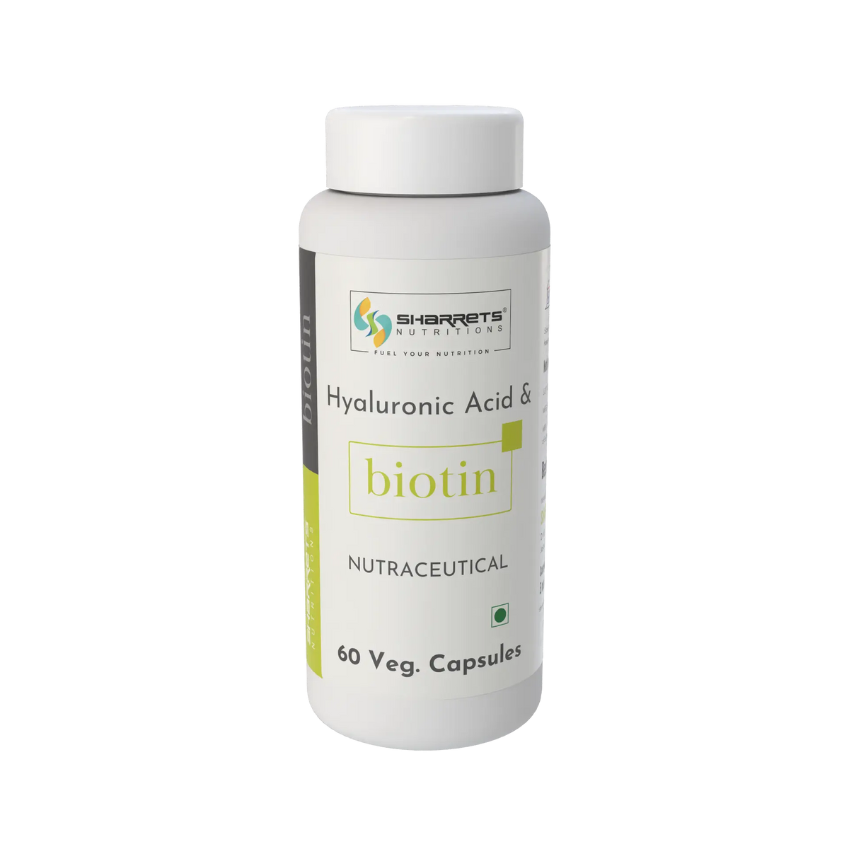 Sharrets Biotin Supplement Capsules with Hyaluronic Acid